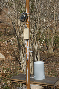 rain gauge and solar sensor (solar sensor saturates, needs mod.)